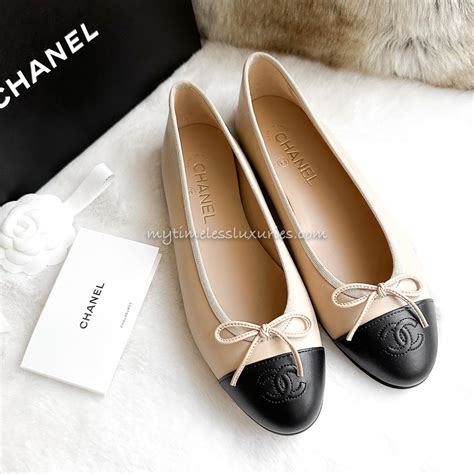 chanel ballet shoe|chanel ballet flats beige.